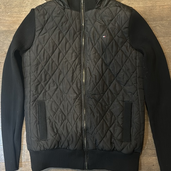 Tommy Hilfiger Women’s Hooded Sweater Jacket, full zipper and pockets, size XS - Picture 2 of 4